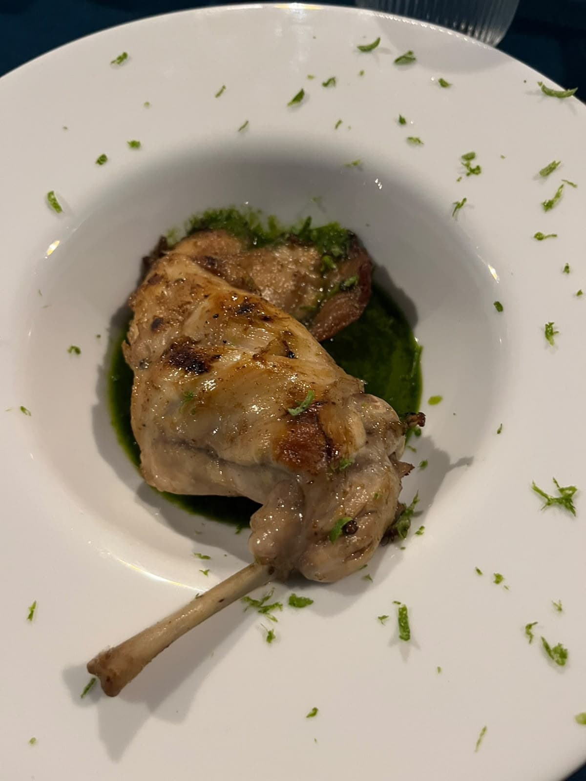 Rabbit with coriander & lime